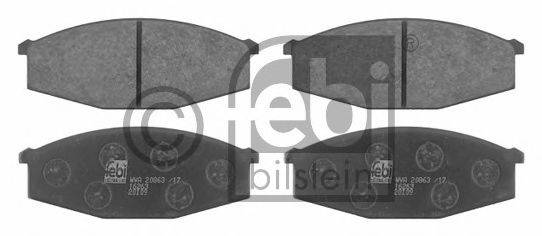 FEBI BILSTEIN 16263 Комплект гальмівних колодок, дискове гальмо