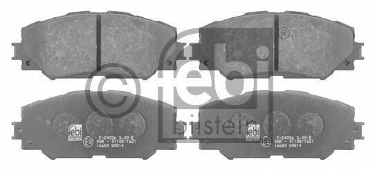 FEBI BILSTEIN 16650 Комплект гальмівних колодок, дискове гальмо