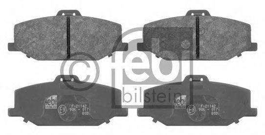FEBI BILSTEIN 16655 Комплект гальмівних колодок, дискове гальмо
