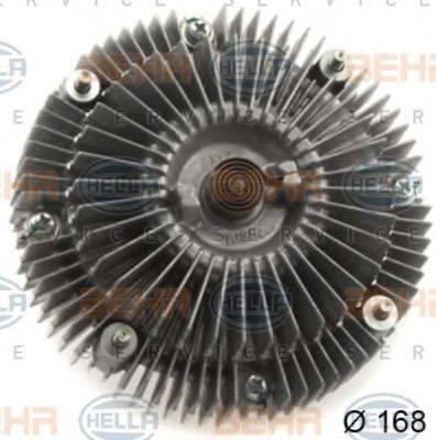 BEHR HELLA SERVICE 8MV376758721 Зчеплення, вентилятор радіатора