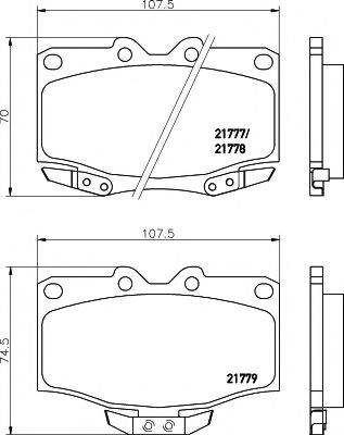 PAGID T3057 Комплект гальмівних колодок, дискове гальмо