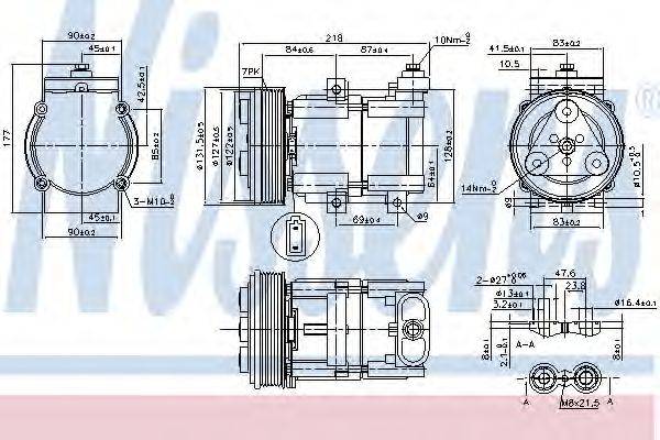 NISSENS 890081 Компресор, кондиціонер