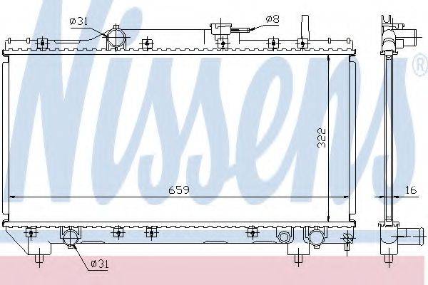 NISSENS 64838A Радіатор, охолодження двигуна