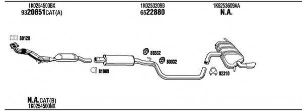 WALKER AD23065 Система випуску ОГ