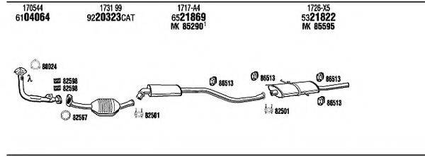 WALKER CI16038 Система випуску ОГ