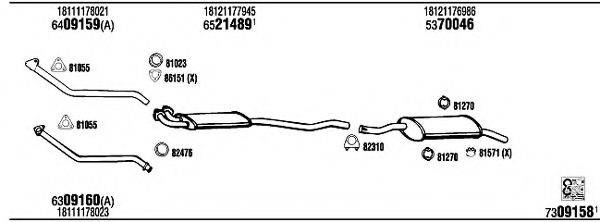 FONOS BW40210B Система випуску ОГ