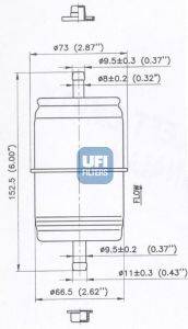 UFI 3166600 Паливний фільтр