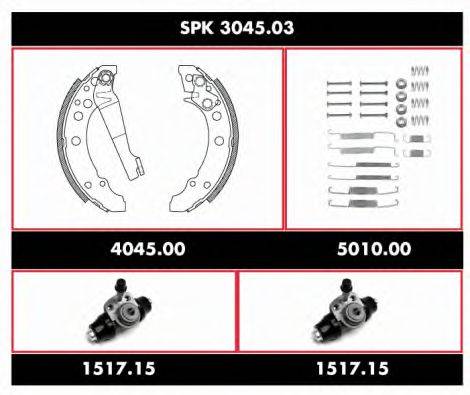 ROADHOUSE SPK304503 Комплект гальм, барабанний гальмівний механізм
