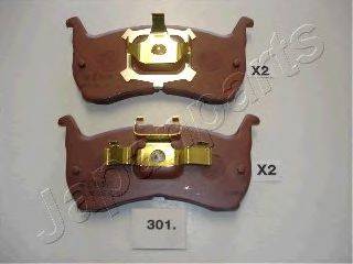 JAPANPARTS PA301AF Комплект гальмівних колодок, дискове гальмо