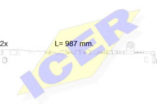 ICER 610571EC Сигналізатор, знос гальмівних колодок