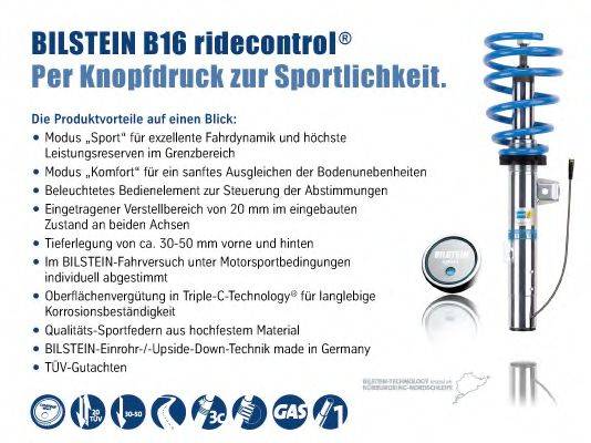 BILSTEIN BIL010180 Комплект ходової частини, пружини / амортизатори