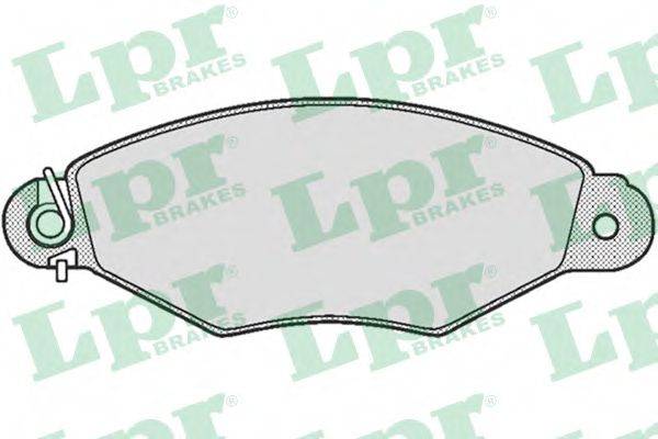 LPR 05P662 Комплект гальмівних колодок, дискове гальмо