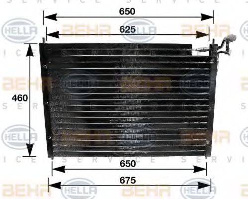 HELLA 8FC351035011 Конденсатор, кондиціонер