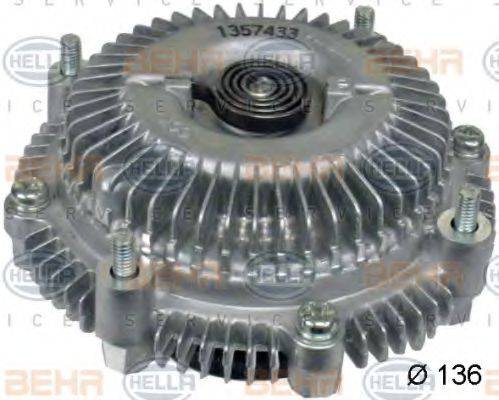 HELLA 8MV376791121 Зчеплення, вентилятор радіатора