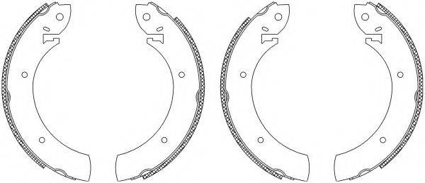 HELLA 8DB355003251 Комплект гальмівних колодок