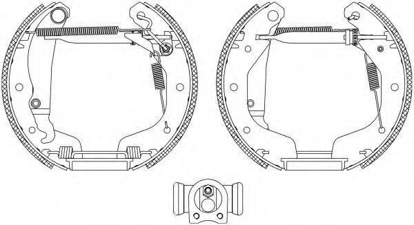 HELLA 8DB355004201 Комплект гальмівних колодок