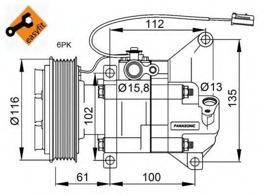 NRF 32687G Компресор, кондиціонер
