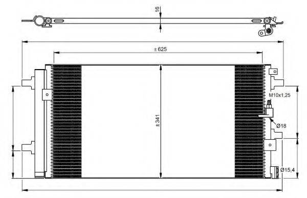 NRF 350060 Конденсатор, кондиціонер