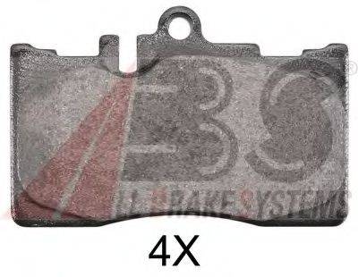 A.B.S. 37261OE Комплект гальмівних колодок, дискове гальмо