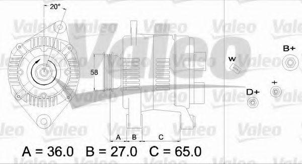 VALEO 436284 Генератор