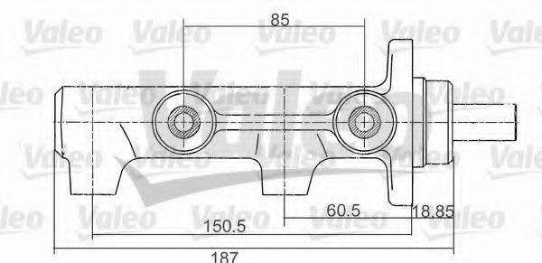 VALEO 350713 головний гальмівний циліндр