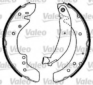 VALEO 553774 Комплект гальмівних колодок