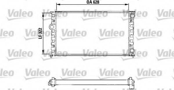 VALEO 731025 Радіатор, охолодження двигуна