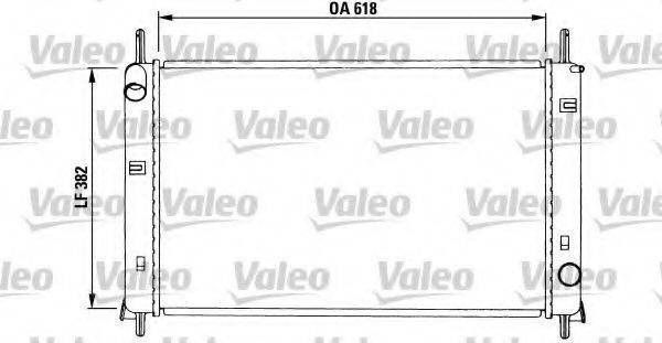 VALEO 731257 Радіатор, охолодження двигуна