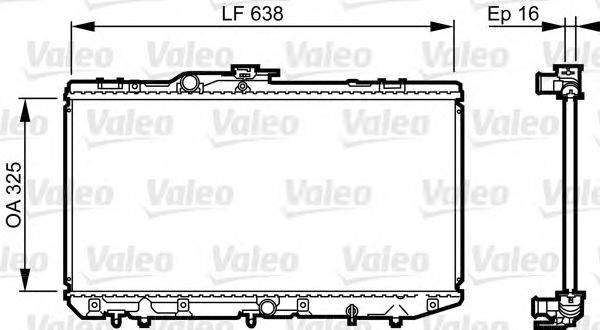 VALEO 731713 Радіатор, охолодження двигуна
