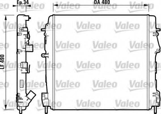 VALEO 732717 Радіатор, охолодження двигуна