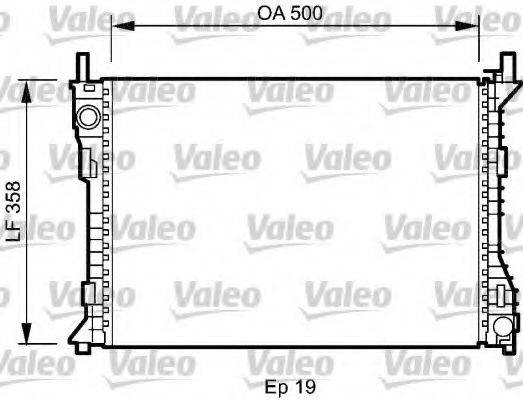 VALEO 735045 Радіатор, охолодження двигуна