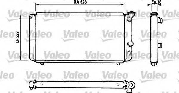 VALEO 810835 Радіатор, охолодження двигуна
