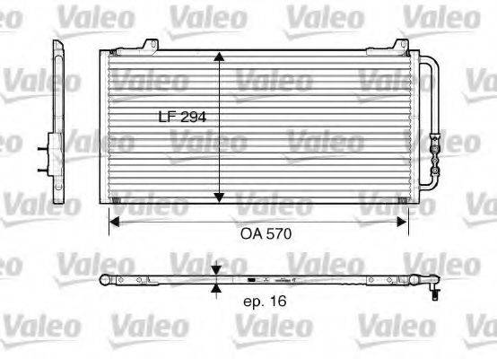 VALEO 816921 Конденсатор, кондиціонер