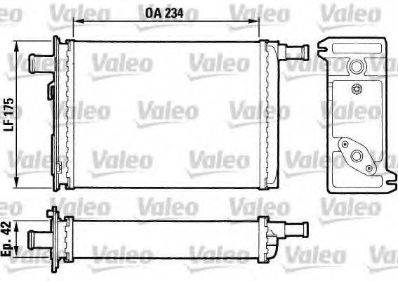 VALEO 883739 Теплообмінник, опалення салону