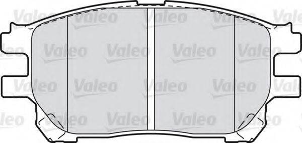 VALEO 598710 Комплект гальмівних колодок, дискове гальмо