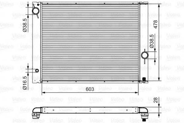 VALEO 734396 Радіатор, охолодження двигуна