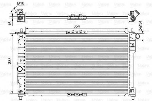 VALEO 734767 Радіатор, охолодження двигуна