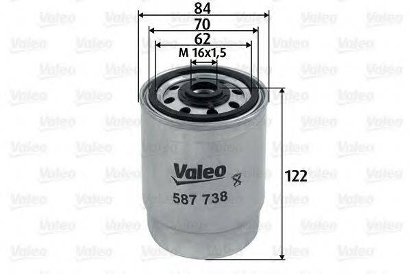 VALEO 587738 Паливний фільтр