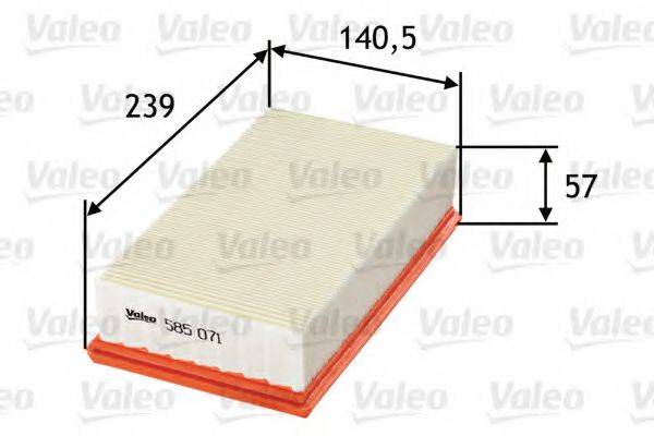 VALEO 585071 Повітряний фільтр