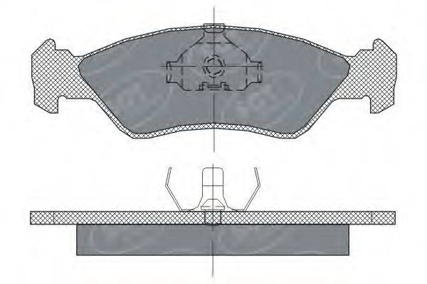 SCT GERMANY SP236PR Комплект гальмівних колодок, дискове гальмо