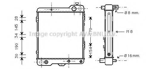 AVA QUALITY COOLING AIA2040 Радіатор, охолодження двигуна