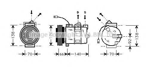 AVA QUALITY COOLING AIK150 Компресор, кондиціонер