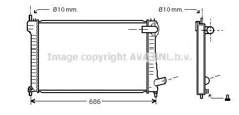 AVA QUALITY COOLING CN2182 Радіатор, охолодження двигуна