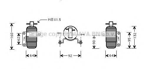 AVA QUALITY COOLING CRD059 Осушувач, кондиціонер