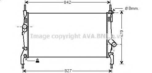 AVA QUALITY COOLING FD2405 Радіатор, охолодження двигуна