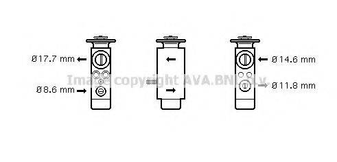 AVA QUALITY COOLING MS1094 Розширювальний клапан, кондиціонер