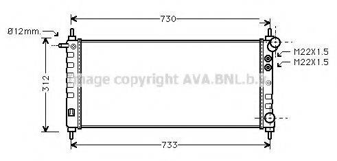 AVA QUALITY COOLING OL2263 Радіатор, охолодження двигуна