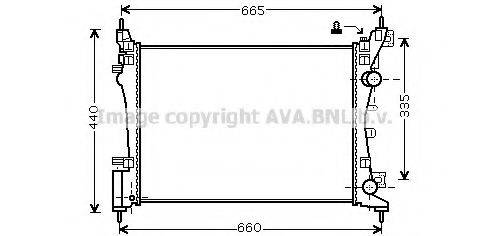 AVA QUALITY COOLING OLA2408 Радіатор, охолодження двигуна
