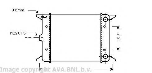 AVA QUALITY COOLING VW2003 Радіатор, охолодження двигуна