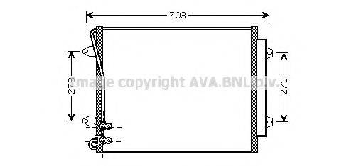 AVA QUALITY COOLING VWA5226D Конденсатор, кондиціонер